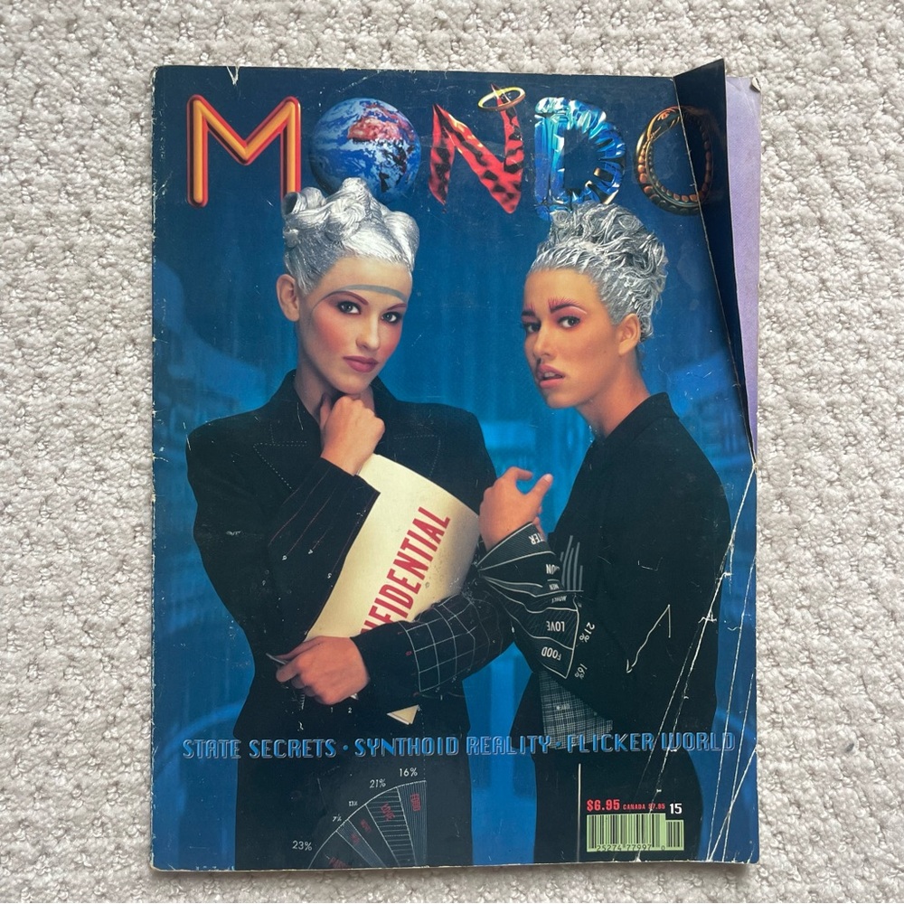 Vintage Mondo Magazine 1996 State Secrets Flicker World Science Artsy Rare 90s
